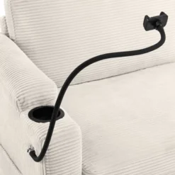 72.8"W Loveseat Sleeper Sofa Bed With Full Size Mattress, USB Ports, Cup Holders, And A Phone Holder For Living Room -ModernLuxe 26 72.8"W Loveseat Sleeper Sofa Bed With Full Size Mattress, USB Ports, Cup Holders, And A Phone Holder For Living Room -ModernLuxe -Baxton Studio Shop GUEST 956ee929 308e 411d be8e a9fdb4bd0062