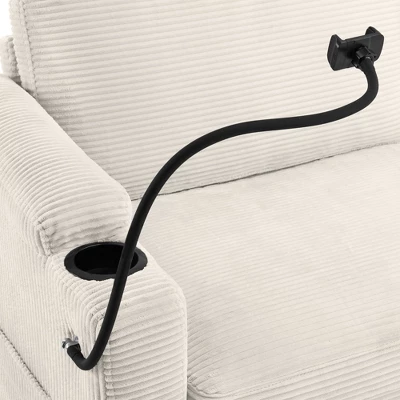 72.8"W Loveseat Sleeper Sofa Bed With Full Size Mattress, USB Ports, Cup Holders, And A Phone Holder For Living Room -ModernLuxe 13 72.8"W Loveseat Sleeper Sofa Bed With Full Size Mattress, USB Ports, Cup Holders, And A Phone Holder For Living Room -ModernLuxe - Image 13