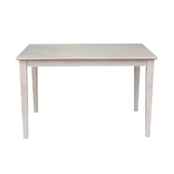 Solid Wood 30"X 48" Dining Table Weathered Gray - International Concepts