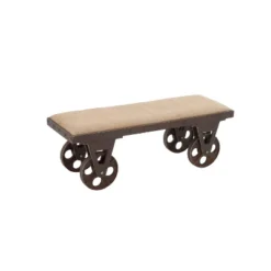 Industrial Wood Bench Brown - Olivia & May -Baxton Studio Shop GUEST 95de1f74 7555 4f69 a362 bc740830a7e8