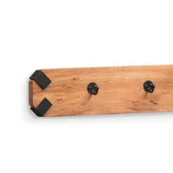 48" Ryegate Live Edge Wood Bench With Coat Hooks Set Natural - Alaterre Furniture -Baxton Studio Shop GUEST 96008234 2565 4c4c 9377 0aa59ba1f45a