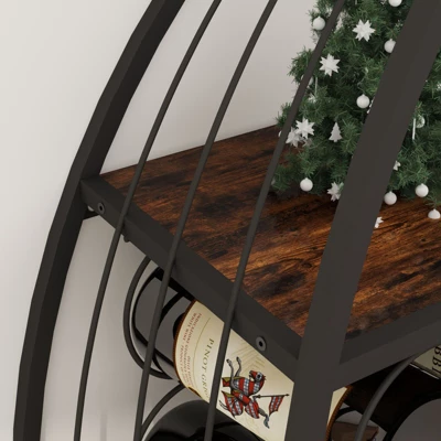 SEVOBAL Racks Freestanding Sailboat Shaped Display Maximize Storage Sturdy Frame Freestanding Rack Rack For Rooms, Black, 37.4"*11.03"*11.03" 3 SEVOBAL Racks Freestanding Sailboat Shaped Display Maximize Storage Sturdy Frame Freestanding Rack Rack For Rooms, Black, 37.4"*11.03"*11.03" - Image 3