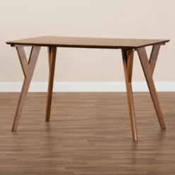 Sahar Mid-Century Wood Dining Table Walnut/Brown - Baxton Studio -Baxton Studio Shop GUEST 9685d5c1 af53 4d19 9a96 e421205ed768