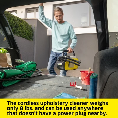 Karcher Kärcher SE 3-18 Compact Cordless Carpet Cleaner, Upholstery, Spot Cleaner, Extractor, Tool Only 5 Karcher Kärcher SE 3-18 Compact Cordless Carpet Cleaner, Upholstery, Spot Cleaner, Extractor, Tool Only - Image 5