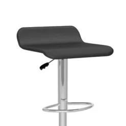 Set Of 2 Adjustable Curved Leatherette Barstool - Corliving -Baxton Studio Shop GUEST 982919da f34c 4a5f a26c 8b876fd6554a