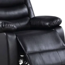 39" Eilbra PU Recliner Sofa Black- Acme Furniture -Baxton Studio Shop GUEST 987284b2 a040 4e0d 8717 2e347c9da589