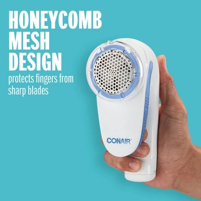 Conair Fabric Shaver - White: Portable Lint & Sweater Shaver, Battery Operated 8 Conair Fabric Shaver - White: Portable Lint & Sweater Shaver, Battery Operated - Image 8