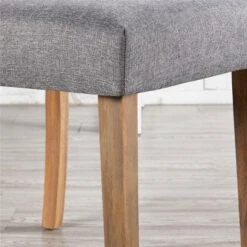 Yaheetech 2pcs Classic Fabric Upholstered Dining Chair Kitchen Chair -Baxton Studio Shop GUEST 99284dea b43f 4a54 bdd7 ac7efa23be7b