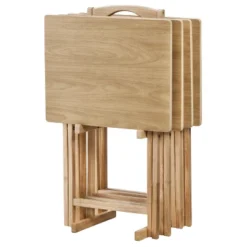 5pc TV Tray Set Wood - Plastic Dev Group -Baxton Studio Shop GUEST 99b4184c 0367 42a6 9ce2 90aced9bfefa
