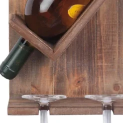 Single Bottle Wood Wall Mount Wine Rack - Foreside Home & Garden -Baxton Studio Shop GUEST 99f57167 b3f1 4440 a397 7dffeb3c0911