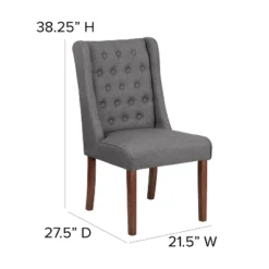 Flash Furniture HERCULES Preston Series Tufted Parsons Chair With Side Panel Detail -Baxton Studio Shop GUEST 9a2aaeca 0484 496e 9e84 65844800e698