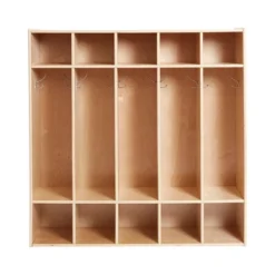 ECR4Kids Streamline 5-Section Coat Locker, Classroom Furniture, Natural 8 ECR4Kids Streamline 5-Section Coat Locker, Classroom Furniture, Natural -Baxton Studio Shop GUEST 9a5130e3 0ac1 4ab8 a6b4 a730bb57a282