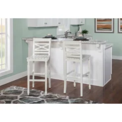 Bristol Barstool White - Powell Company -Baxton Studio Shop GUEST 9a7e3c39 9fb1 412d bc57 68d1c77bc40c