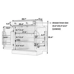 Bella Depot Modern Freestanding Kitchen Pantry Cabinet -Baxton Studio Shop GUEST 9a8ecf10 b65b 479e 9a5d ec7fde394c53