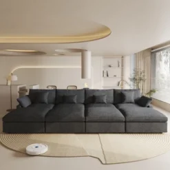 Modular Sectional Sleeper Sofa Bed, 160"U Shaped Modular Couch With Storage Ottoman, Down Filled Convertible Sofa,6 Seater Couch For Living Room 32 Modular Sectional Sleeper Sofa Bed, 160"U Shaped Modular Couch With Storage Ottoman, Down Filled Convertible Sofa,6 Seater Couch For Living Room -Baxton Studio Shop GUEST 9a99828d d52e 42da afb0 78cb6ae8e36a