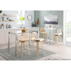 Set Of 2 Folia Upholstered Counter Height Barstools - Lumisource 24 Set Of 2 Folia Upholstered Counter Height Barstools - Lumisource -Baxton Studio Shop GUEST 9abad6af 2840 4352 b788 833cd86ecbca