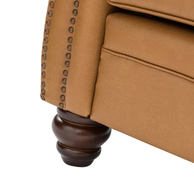 Gracia 81" Transitional Wide Sofa With Removable Cushions And Nailhead Trim For Living Room And Bedroom | ARTFUL LIVING DESIGN 8 Gracia 81" Transitional Wide Sofa With Removable Cushions And Nailhead Trim For Living Room And Bedroom | ARTFUL LIVING DESIGN - Image 8