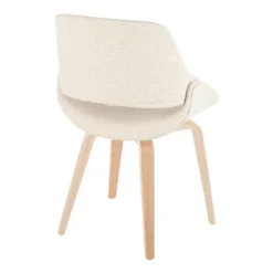LumiSource Set Of 2 Fabrico Dining Chairs Natural/Cream : Upholstered, Wood Frame, Foam Filled, Contemporary Style 9 LumiSource Set Of 2 Fabrico Dining Chairs Natural/Cream : Upholstered, Wood Frame, Foam Filled, Contemporary Style -Baxton Studio Shop GUEST 9b5411c9 fce3 41e8 bc2c 91baa3d1b7fb