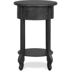 James Round Side Table Dark Gray - Finch -Baxton Studio Shop GUEST 9b968ce5 e4dd 4b7a a751 e974be4638be