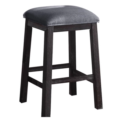 60" Necalli Marble Top Counter Height Dining Set Weathered Espresso - Acme Furniture 6 60" Necalli Marble Top Counter Height Dining Set Weathered Espresso - Acme Furniture - Image 6