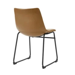 Set Of 2 Laslo Modern Upholstered Faux Leather Dining Chairs - Saracina Home -Baxton Studio Shop GUEST 9c08c6e5 09f4 403a 844a a5fe7811db86