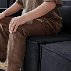 Modular Sectional Sofa Couch,118.12" Cloud Oversized Sofa,Minimalist 3 Seater Sofa Wide Deep Seat Convertible Couches For Living Room -Baxton Studio Shop GUEST 9c1256bf 889c 4b25 b0d1 910135ef2fd6