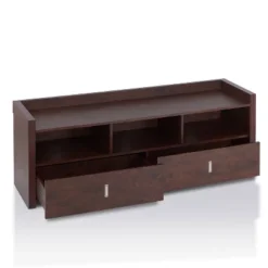 Flatcar Multi Functional Storage TV Stand For TVs Up To 65" Vintage Walnut - HOMES: Inside + Out -Baxton Studio Shop GUEST 9c31d39d 4b5c 4211 8387 453e0d127611