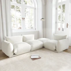 Modular Sectional Sofa,Lovesofa Couch, 77.16inch Minimalist Convertible Sofa Couch, Modern Chenilleyarn 2 Seater Living Room Sofa Sets -Baxton Studio Shop GUEST 9d4c04ce 457a 4527 8d73 9717bbbce8bc