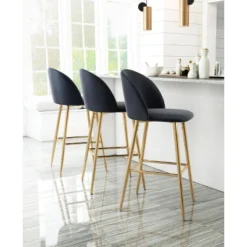 Grant Barstool - ZM Home -Baxton Studio Shop GUEST 9ddfeaf0 ea26 4688 a158 2495e470f8fd