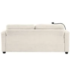 72.8"W Loveseat Sleeper Sofa Bed With Full Size Mattress, USB Ports, Cup Holders, And A Phone Holder For Living Room -ModernLuxe 24 72.8"W Loveseat Sleeper Sofa Bed With Full Size Mattress, USB Ports, Cup Holders, And A Phone Holder For Living Room -ModernLuxe -Baxton Studio Shop GUEST 9e67e2d5 bc83 48fc b427 f952e14114c8