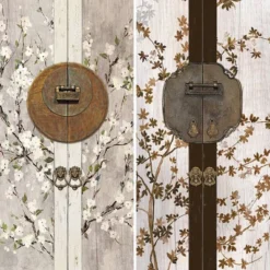 6" Double Sided Asian Lock Canvas Room Divider White - Oriental Furniture -Baxton Studio Shop GUEST 9e8e1994 2f8f 44f0 97de cd5976bbfaa2