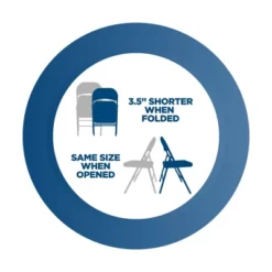 COSCO SmartFold® Vinyl Folding Chair -Baxton Studio Shop GUEST 9ece3c98 5d61 40e1 a939 b776a6e1153b