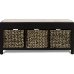Griffin Storage Bench Black - ClickDecor -Baxton Studio Shop GUEST 9ee1822e 7a79 41f4 b0b6 e06454f0cbac