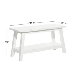 Farmhouse Solid Wood Bench White - Olivia & May 11 Farmhouse Solid Wood Bench White - Olivia & May -Baxton Studio Shop GUEST 9f2fa561 7b29 459c 8665 37e1d8b98bfa