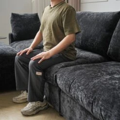 Cloud Couch Modular Sectional Sofa, 134" U Shaped Couch For Livingroom, Oversized Convertible Wide Seater With 2 Ottomans Living Room Set,Black 15 Cloud Couch Modular Sectional Sofa, 134" U Shaped Couch For Livingroom, Oversized Convertible Wide Seater With 2 Ottomans Living Room Set,Black -Baxton Studio Shop GUEST 9f5dcd38 6e84 4c1d a1fc 14a18c3b5b83