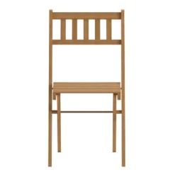 Flash Furniture Indoor/Outdoor Solid Acacia Wood Folding Bistro Chairs In Natural - Set Of 2 -Baxton Studio Shop GUEST 9f5ef73e 0ba3 4143 b824 c200f4df3b7d