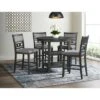5pc Taylor Counter Height Dining Set And 4 Side Chairs Gray - Picket House Furnishings