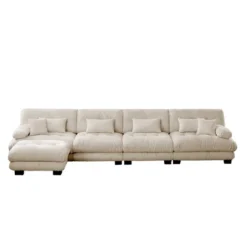 Christopher Knight Home Kelly Modular Chenille Upholstery 173.2" Sectional Sofa With Ottomans