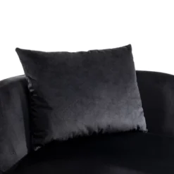 360 Degree Swivel Accent Chair, Velvet Upholstered Barrel Chair With Cushion-ModernLuxe -Baxton Studio Shop GUEST a0e47efc 46f1 44b4 b02a 136f8ccd0b1e