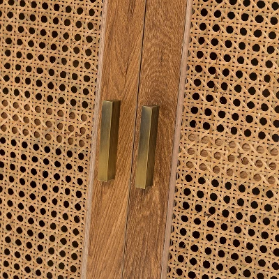 Buthrotos Living Room Solid Wood TV Stand For TVs Up To 65" | KARAT HOME 7 Buthrotos Living Room Solid Wood TV Stand For TVs Up To 65" | KARAT HOME - Image 7