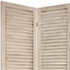 5 1/2 Ft. 6 Panel Tall Classic Venetian Room Divider Burnt White - Oriental Furniture