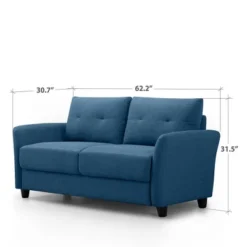 62" Ricardo Loveseat Sofa - Zinus -Baxton Studio Shop GUEST a13df0b6 fda3 4338 97e3 d1ccabc5e15f