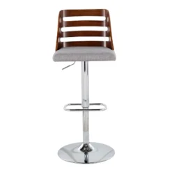 Set Of 2 Trevi Upholstered Barstools Gray/Walnut - Lumisource -Baxton Studio Shop GUEST a14d8a0c ac37 426b b056 e87a5989c81a