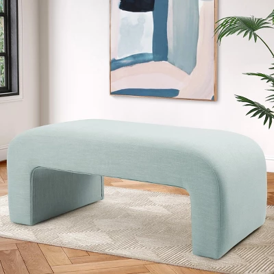 Lily 47" Contemporary Farmhouse Upholstered Bench-The Pop Maison 10 Lily 47" Contemporary Farmhouse Upholstered Bench-The Pop Maison - Image 10