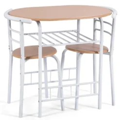 Costway 3 Piece Dining Set Table 2 Chairs Home Kitchen Breakfast Furniture -Baxton Studio Shop GUEST a15a5f66 035e 449b 90b4 fa3b004246a0