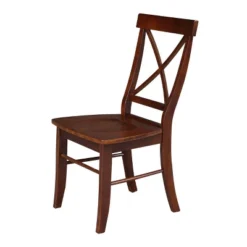 Set Of 2 X Back Chairs With Solid Wood Seats Espresso - International Concepts 11 Set Of 2 X Back Chairs With Solid Wood Seats Espresso - International Concepts -Baxton Studio Shop GUEST a1e0cc2c 330f 4157 afcf 26d3065d387f
