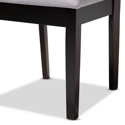 4pc Caron Finished Wood Dining Chairs - Baxton Studio 4 4pc Caron Finished Wood Dining Chairs - Baxton Studio - Image 4