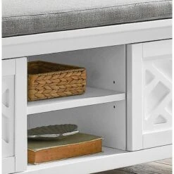 36" Middlebury Coat Hook With Storage Bench Hall Tree Set White - Alaterre Furniture -Baxton Studio Shop GUEST a28b23c3 840c 445b b018 16b856887c72