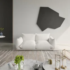 Modular Sectional Sofa,Lovesofa Couch, 77.16inch Minimalist Convertible Sofa Couch, Modern Chenilleyarn 2 Seater Living Room Sofa Sets -Baxton Studio Shop GUEST a2c516b8 6dbb 4a43 8aa7 cf095650f606