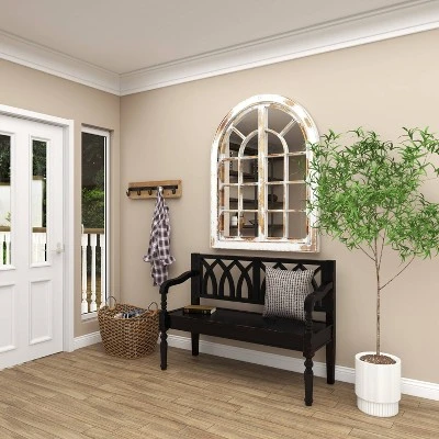 Farmhouse Wood Sitting Bench - Olivia & May 12 Farmhouse Wood Sitting Bench - Olivia & May - Image 12